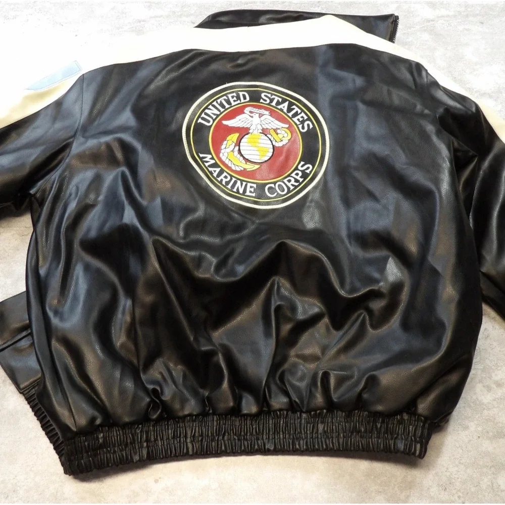 Zorro United States Marine Corps Jacket Mens 3XL Eagle Fleece Lined USA Military - Picture 8 of 11